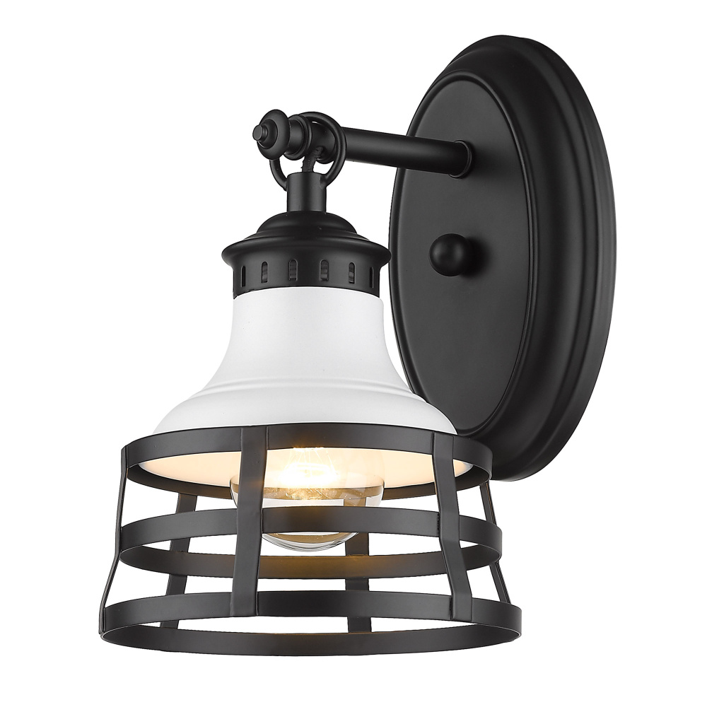 Wry Lighting Locklyn 1-light Wall Sconce in Matte Black